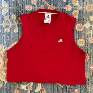 Cropped Red Adidas Tank